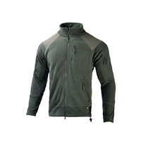 Veste en polaire thermique pour l'hiver, sportive, pour les sports de plein air, col montant, coupe-vent, polaire, unisexe, couleur unie