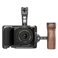 Cage pour Appareil Photo ZVE10 II avec Poignée Supérieure et Poignée Latérale, Kit Avancé en Alliage d'Aluminium, Remplacement pour Appareil Photo Sony ZVE10 II