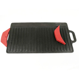 Piastra per Barbecue in <span class=keywords><strong>Ghisa</strong></span> per Piano Cottura a Induzione, Pretrattata ed Ecologica, Adatta a Tutte le Fonti di Calore - Product Image 2