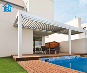 Pergola Bioclimatica in Alluminio Motorizzata Sweet Home, Personalizzabile, Impermeabile ed Ecologica - Product Image 6