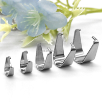 Attaches à pression en acier inoxydable pour pendentifs, fermoirs à clipser or et argent pour la fabrication de bijoux