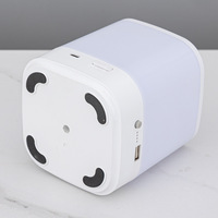 Veilleuse d'ambiance LED minimaliste moderne pour chambres à coucher petite taille de luxe carré contrôle tactile usine batterie en plastique personnalisée