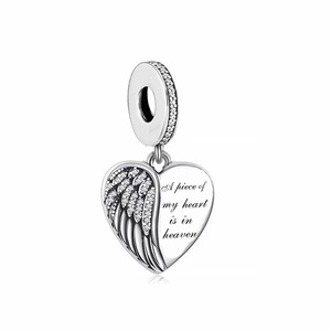 Hot 925 Sterling Silver Angel Wings <strong>Mum</strong> Dad Beads <strong>Charm</strong> Fit Original <strong>Charms</strong> Bracelets for Women Memcrial Jewelry Making 2022 DIY - Product Image 5