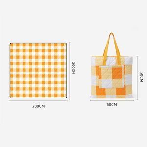 Wholesale Custom Logo 2-In-1 Picnic <b>Bag</b> Combo Waterproof Large Outdoor Blanket <b>Foldable</b> <b>Beach</b> Mat for Family Travel - Product Image 3