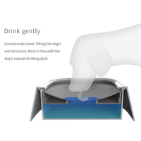 Bol flottant anti-éclaboussures pour chien et chat Buveur d'eau Bouche non mouillée Distributeur d'arrosage portable anti-goutte pour chien