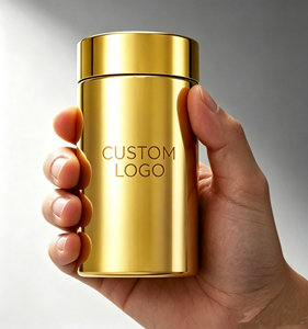 ขวดพลาสติกสีเงินทรงกลม ปากกว้าง ฝาเกลียว สำหรับบรรจุภัณฑ์ - Product Image 3