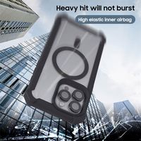 Étui de téléphone portable léger et résistant aux chocs en PC TPU rose de luxe, protection intégrale 360 degrés, Flying Heavy Duty Defender, pour iPhone 15 Pro Max