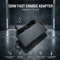 Adaptateur secteur FHL 120W ignifuge PD 3.0 pour ordinateur portable, chargeur avec port 4.5*3.0MM, sortie 20V/6A, entrée 100-240V, alimentation pour MSI