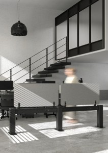 AOKE-Divisor de escritorio acústico <span class=keywords><strong>para</strong></span> muebles de oficina, pantalla con solución de enchufes de alimentación - Product Image 3