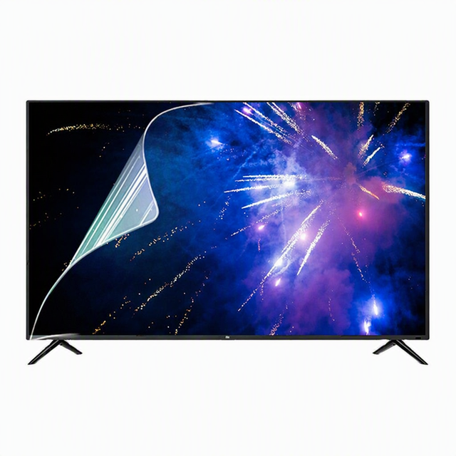 Factory Wholesale 32-70 Inch TV Screen Protector Clear Anti Blue Light UV Blocking Scratch Resistant LCD Protective Film OEM/ODM
