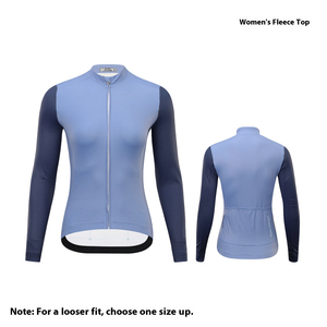 Contrast Raglan Sleeve Fleece Lined <b>Cycling</b> <b>Jersey</b> Full Zip <b>Thermal</b> Warm Long Sleeve Top for Cold Weather Outdoor MTB Bicycle - Product Image 2