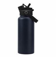 Botol Air Stainless Steel 1000ml dengan Logo Custom, 32 oz, Dinding Ganda, Vakum, untuk Memancing, Bepergian, dan Olahraga Luar Ruangan