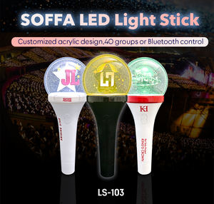 Bâton à main en plastique imprimé Bâton Kpop personnalisé interrupteur marche/arrêt Bâtons clignotants LED <span class=keywords><strong>Changement</strong></span> de couleurs lumineuses Bâtons lumineux 15 couleurs - Product Image 3