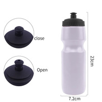 Bouteille de sport de cyclisme en plein air créative en matériau HDPE Débit d'eau potable direct pour l'utilisation du vélo Logo personnalisé Bouteille cadeau