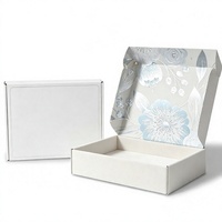 Boîte d'expédition en carton ondulé personnalisée OEM avec découpe monobloc vierge et fermeture à encoche pour l'expédition et les commandes en gros