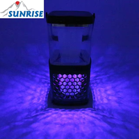 Lampe Solaire Portable Rechargeable USB Sunrise 82074 180LM avec Fonction Anti-Moustiques, Étanche en Plastique pour Camping et Randonnée
