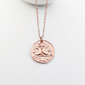 Collier <span class=keywords><strong>Lune</strong></span> et Étoile Bijoux plaqué or 18K Collier pendentif <span class=keywords><strong>lune</strong></span> Collier croissant de <span class=keywords><strong>lune</strong></span> Bijoux de <span class=keywords><strong>mer</strong></span> - Product Image 3