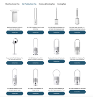 Ventilateur Climatiseur Connecté Tuya Intelligent Rafraîchisseur d'Air Sans Pales Avec Purificateur d'Air H13 HEPA et Stérilisation