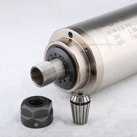 Moteur de broche de routeur CNC refroidi à l'eau 80mm 2.2kw ER20/ER16 Kit comprenant un support de support de pompe à eau pour onduleur