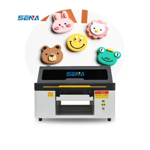 Ide baru Bisnis Kecil Digital 3D A3 CMYKW + pernis UV Dtf Flatbed Printer Inkjet untuk PVC kaca kayu kotak akrilik casing ponsel