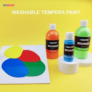 Pintura <span class=keywords><strong>Tempera</strong></span> Lavable para Niños, 30 Colores (2 oz Cada Uno), Pintura Líquida para Póster con 3 Pinceles - Product Image 6