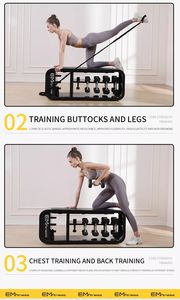 Vendita calda all'ingrosso multifunzionale panca Fitness fasce di resistenza allenamento con comodo stoccaggio - Product Image 4