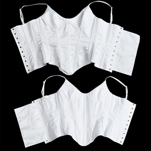 Top Corset Séduisant à Bretelles Fines et Col en V, en Satin Brillant avec Bustier Sculptant la Taille pour Soirées, Rendez-vous Galants et Occasions Romantiques - Product Image 2