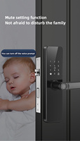 Sinon personnalisé nouveaux produits système de serrure de porte intelligent Tuya contrôle Mobile intérieur et poignées serrures de porte pour portes en bois