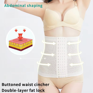 # S308 <span class=keywords><strong>Faja</strong></span> de Fitness personalizada de fábrica para <span class=keywords><strong>mujer</strong></span>, <span class=keywords><strong>faja</strong></span> de cintura con control firme, moldeador de cuerpo, corsés de entrenamiento de gimnasio para adelgazar el vientre - Product Image 5