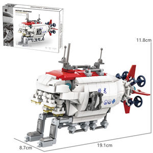 Wange 3521 Submarino Tripulado de Aguas Profundas, Bloques de Construcción MOC de Partículas Pequeñas, Modelo de Ladrillos de Plástico para Niños, Juego de Bloques de Juguete al por Mayor - Product Image 4