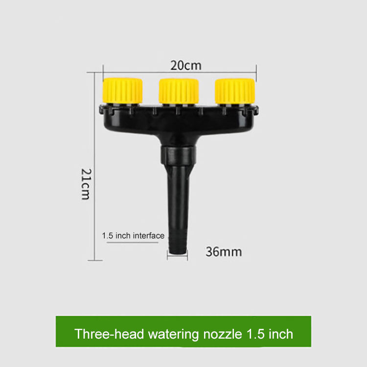 3 nozzles spray gas with 1.5 inch interface