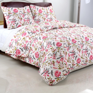 Nouveau couvre-lit en microfibre personnalisé Design Floral imprimé Polyester housse de lit ensemble de couette pinsonique pour toutes les saisons - Product Image 1