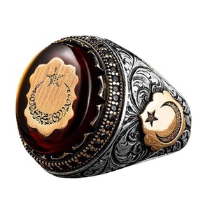 แหวนแฟชั่นทันสมัยสำหรับผู้ชายและผู้หญิง บู๋หลัว เมน ทำจากเงินแท้ ดีไซน์ใหม่ ของขวัญสำหรับทุกเพศ ประดับเพชรซิร์คอน สไตล์คลาสสิก รุ่นโมเดล - Product Image 4