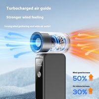 Ventilateur portable sans pales AntarcChill 100 Speed Turbo, 4000 mAh, rechargeable par Type-C, mini ventilateur avec écran numérique