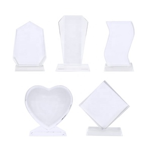 Op Maat Gemaakte Logo Crystal Trofee Diy Design Crystal Award Sublimatie Blanco Kristallen Fotolijst - Product Image 1
