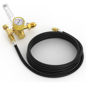 Régulateur de soudage Argon CO2 MIG TIG avec manomètre et tuyau CGA320 0-15 SCFH pour soudage au gaz - Product Image 4