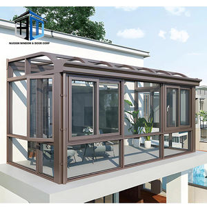 Serre en verre, extérieur en aluminium, verre trempé, véranda quatre saisons, <span class=keywords><strong>solarium</strong></span>, aluminium 6063 T6, véranda en verre - Product Image 1