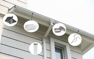 Sistema di Drenaggio Acqua Piovana, Grondaia in Alluminio con Protezione Anti-<span class=keywords><strong>Schizzi</strong></span> - Product Image 6