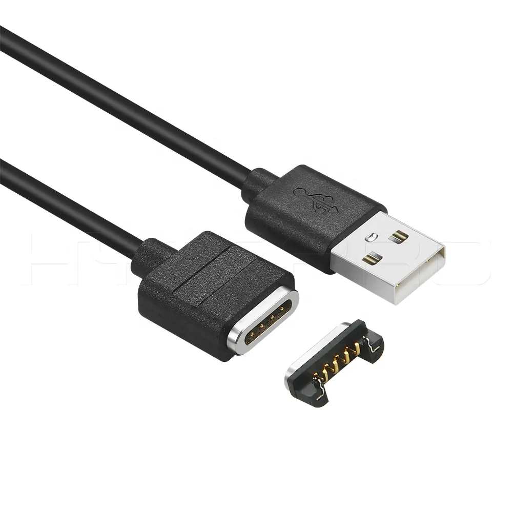 Transmission de données auto d'accouplement 4pin chargeur magnétique usb câble connecteur