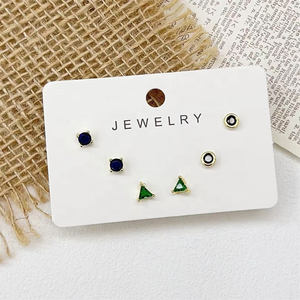 Pendientes Pequeños <span class=keywords><strong>de</strong></span> Circonita CH-LAE0838, Pendientes Pequeños <span class=keywords><strong>de</strong></span> Corazón <span class=keywords><strong>de</strong></span> Cobre, Pendientes Pequeños <span class=keywords><strong>de</strong></span> Estrella/<span class=keywords><strong>Tortuga</strong></span> para Mujer, Pendientes <span class=keywords><strong>de</strong></span> Botón Chapados en Oro - Product Image 3