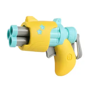 Nuevo juguete de rábano Tiktok para niños, Mini pistola pequeña Manual de balas blandas, pistola de tres balas, pistola de juguete para niños de interior