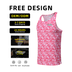 Custom Men's Marathon Quick <strong>Dry</strong> Training Tank Tops Recyclable Breathable Fabric for <strong>Running</strong> and <strong>Singlets</strong> - Product Image 6