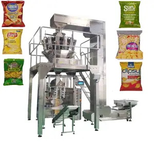 Machine d'emballage de chips de pomme de terre à azote Namkeen de haute qualité à plusieurs têtes