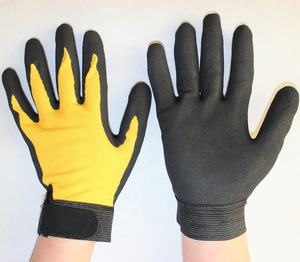 Suncend fabrika düşük fiyat akrilik terry liner sandy nitril kaplı soğuk dayanıklı iş eldivenleri - Product Image 2