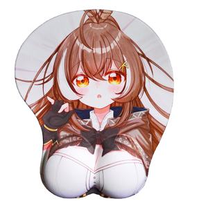 Tapis de souris 3D en silicone gel Oppai Japon Anime avec gros seins, conception personnalisée en gros - Product Image 3