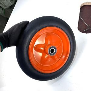 Roues pleines en caoutchouc <span class=keywords><strong>de</strong></span> <span class=keywords><strong>13</strong></span> <span class=keywords><strong>pouces</strong></span> <span class=keywords><strong>de</strong></span> haute qualité, résistantes à l'usure, sans frein inclus, garantie <span class=keywords><strong>de</strong></span> 6 mois, pour <span class=keywords><strong>brouette</strong></span> personnalisable - Product Image 5