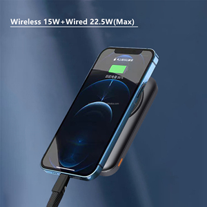 <span class=keywords><strong>Batterie</strong></span> <span class=keywords><strong>externe</strong></span> magnétique 22.5w <span class=keywords><strong>20000mah</strong></span> 10000mah 5000mah Charge rapide sans fil 15W Sortie USB-C PD 20W <span class=keywords><strong>Batterie</strong></span> - Product Image 3