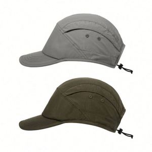 Quick Dry 5 Panel <b>Hats</b> <b>Waterproof</b> Baseball Unstructured Curved Visor Sports Cap Mens Sun <b>Hat</b> for Outdoor Promotion Gift - Product Image 3