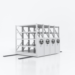 Système de rayonnage mobile électrique industriel, système d'étagères mobiles pour palettes, rayonnage mobile pour entrepôt, école, bibliothèque - Product Image 1