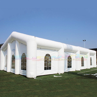 Structure gonflable portative de chapiteau d'igloo de la publicité de tente de camping de cube extérieur de partie pour des événements extérieurs